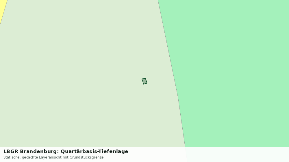 Statische Kartenansicht: LBGR Brandenburg: Quartärbasis-Tiefenlage
