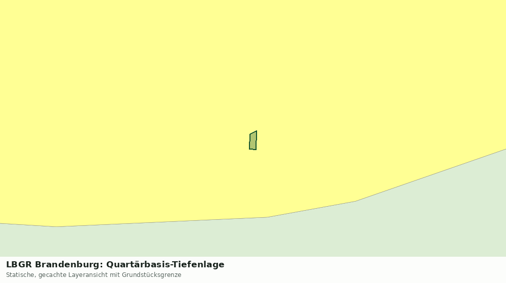 Statische Kartenansicht: LBGR Brandenburg: Quartärbasis-Tiefenlage