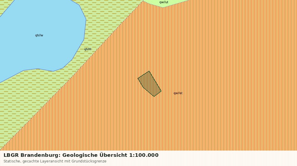 Statische Kartenansicht: LBGR Brandenburg: Geologische Übersicht 1:100.000