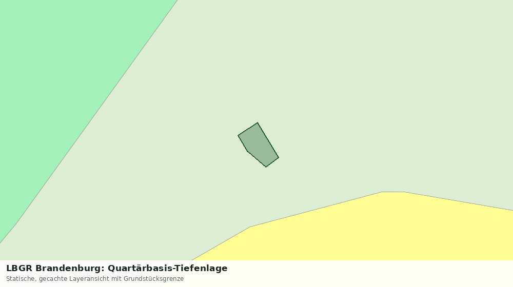 Statische Kartenansicht: LBGR Brandenburg: Quartärbasis-Tiefenlage