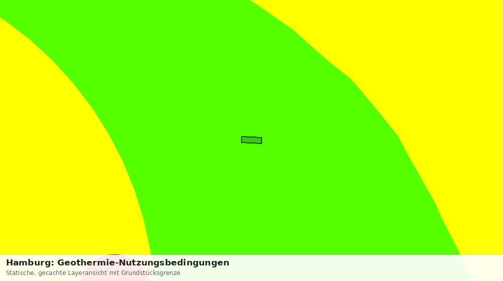 Statische Kartenansicht: Hamburg: Geothermie-Nutzungsbedingungen