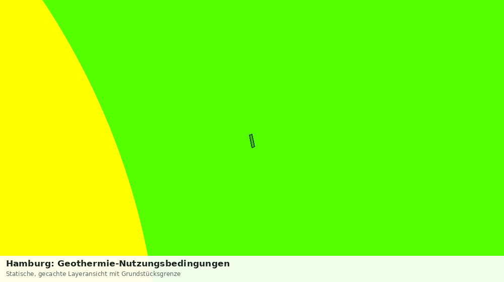 Statische Kartenansicht: Hamburg: Geothermie-Nutzungsbedingungen