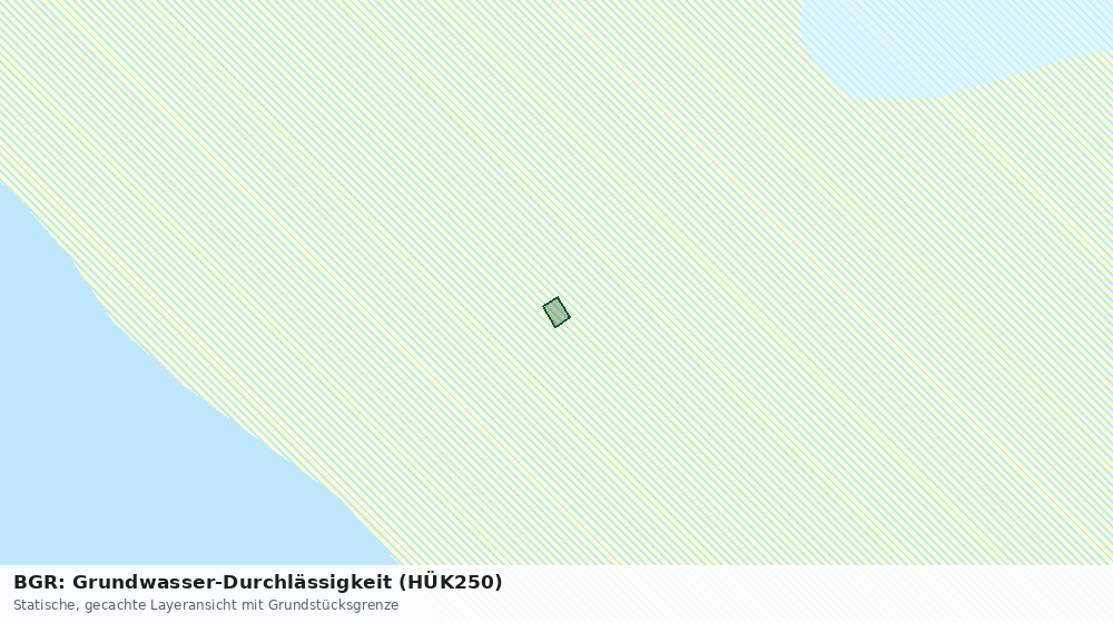 Statische Kartenansicht: BGR: Grundwasser-Durchlässigkeit (HÜK250)