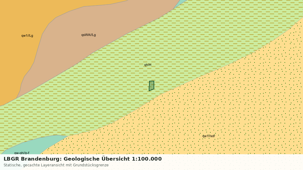Statische Kartenansicht: LBGR Brandenburg: Geologische Übersicht 1:100.000