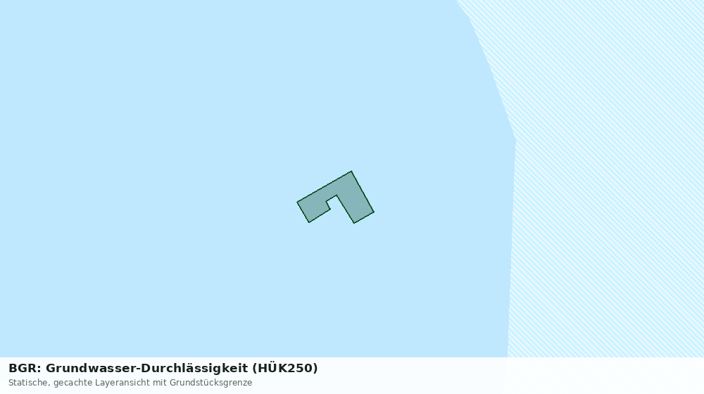 Statische Kartenansicht: BGR: Grundwasser-Durchlässigkeit (HÜK250)