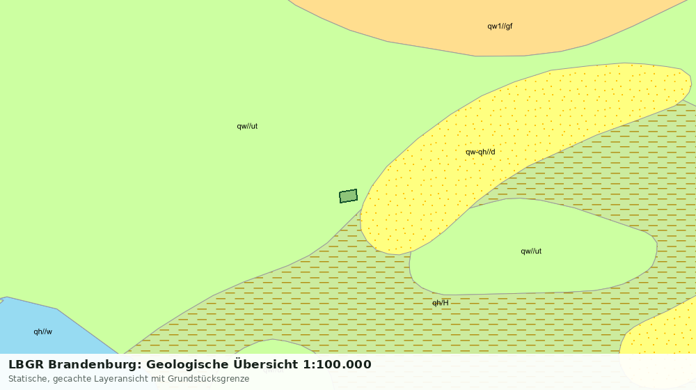 Statische Kartenansicht: LBGR Brandenburg: Geologische Übersicht 1:100.000