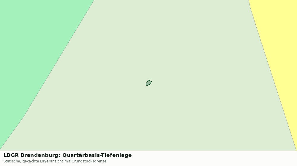 Statische Kartenansicht: LBGR Brandenburg: Quartärbasis-Tiefenlage