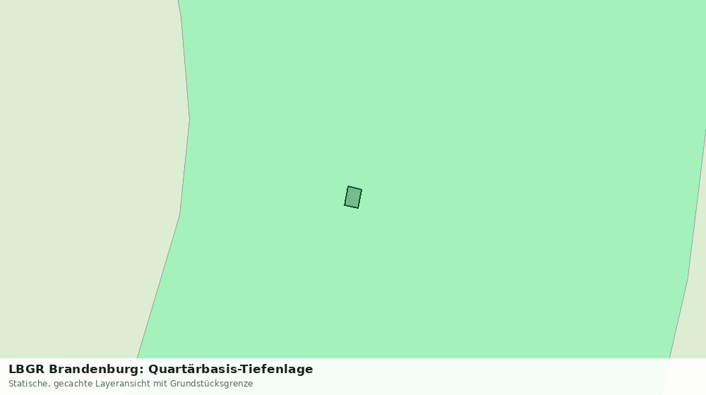 Statische Kartenansicht: LBGR Brandenburg: Quartärbasis-Tiefenlage