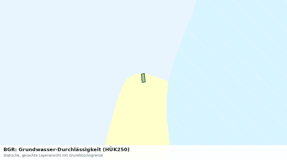 Statische Kartenansicht: BGR: Grundwasser-Durchlässigkeit (HÜK250)