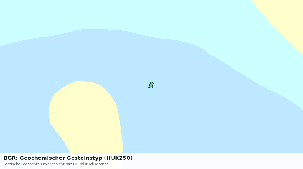 Statische Kartenansicht: BGR: Geochemischer Gesteinstyp (HÜK250)
