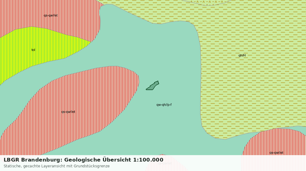 Statische Kartenansicht: LBGR Brandenburg: Geologische Übersicht 1:100.000