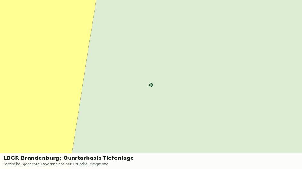 Statische Kartenansicht: LBGR Brandenburg: Quartärbasis-Tiefenlage