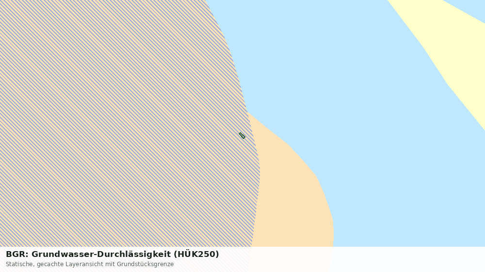 Statische Kartenansicht: BGR: Grundwasser-Durchlässigkeit (HÜK250)