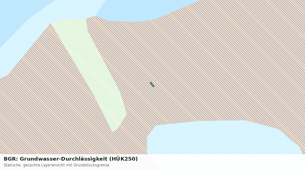 Statische Kartenansicht: BGR: Grundwasser-Durchlässigkeit (HÜK250)