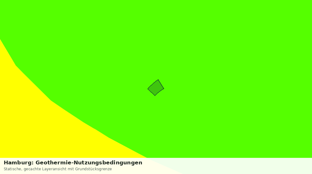 Statische Kartenansicht: Hamburg: Geothermie-Nutzungsbedingungen