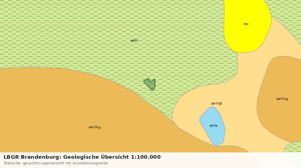 Statische Kartenansicht: LBGR Brandenburg: Geologische Übersicht 1:100.000