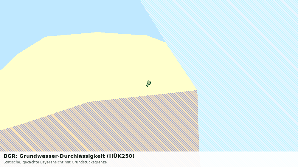 Statische Kartenansicht: BGR: Grundwasser-Durchlässigkeit (HÜK250)