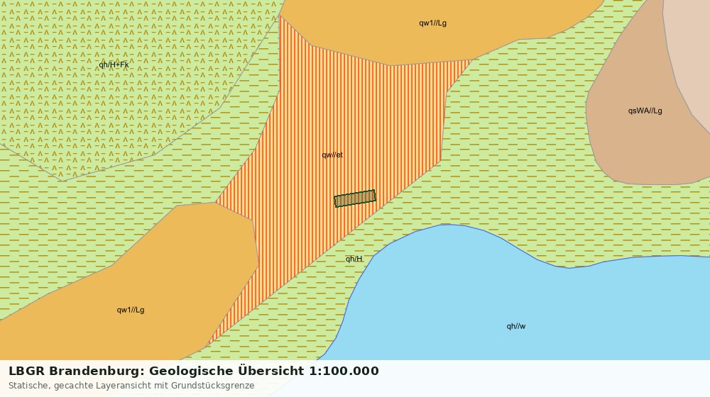 Statische Kartenansicht: LBGR Brandenburg: Geologische Übersicht 1:100.000
