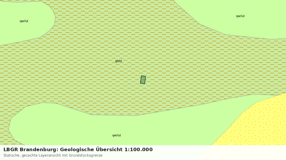 Statische Kartenansicht: LBGR Brandenburg: Geologische Übersicht 1:100.000