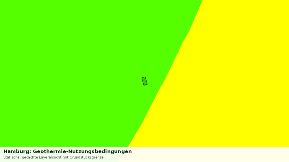Statische Kartenansicht: Hamburg: Geothermie-Nutzungsbedingungen