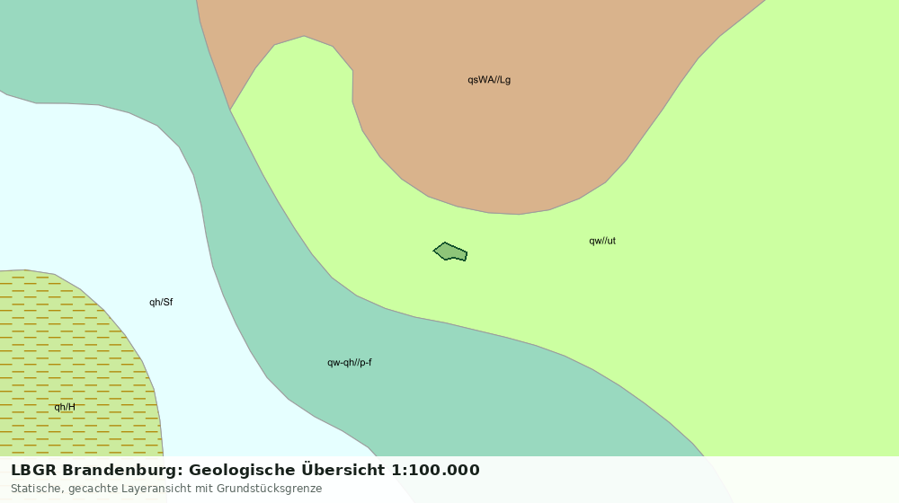 Statische Kartenansicht: LBGR Brandenburg: Geologische Übersicht 1:100.000