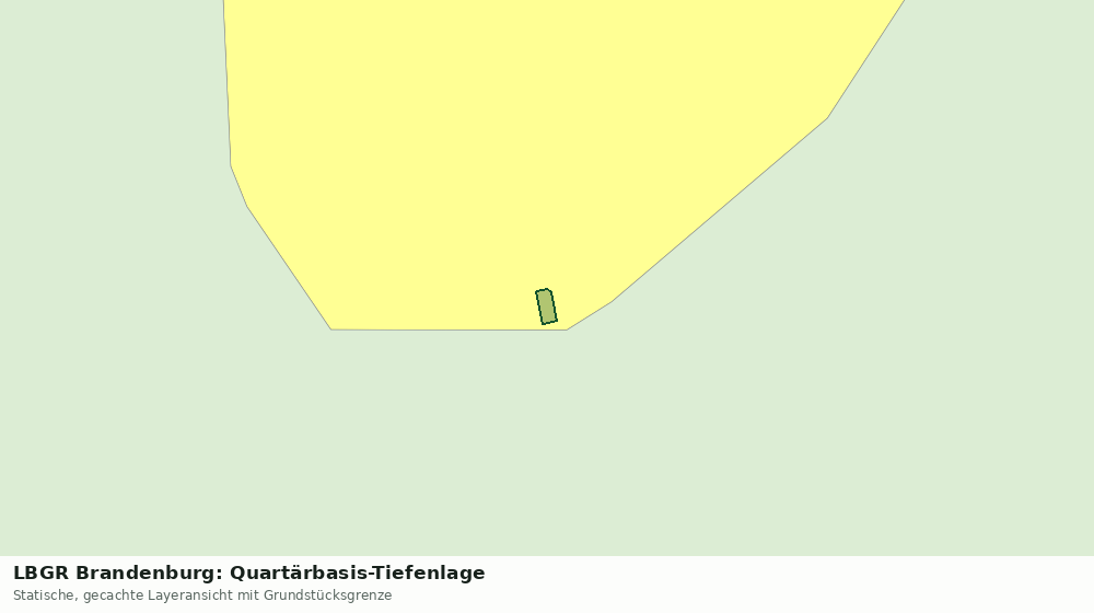 Statische Kartenansicht: LBGR Brandenburg: Quartärbasis-Tiefenlage