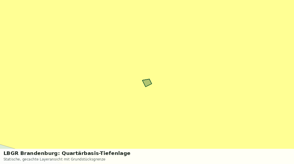 Statische Kartenansicht: LBGR Brandenburg: Quartärbasis-Tiefenlage