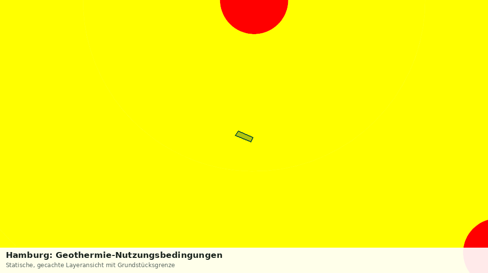 Statische Kartenansicht: Hamburg: Geothermie-Nutzungsbedingungen