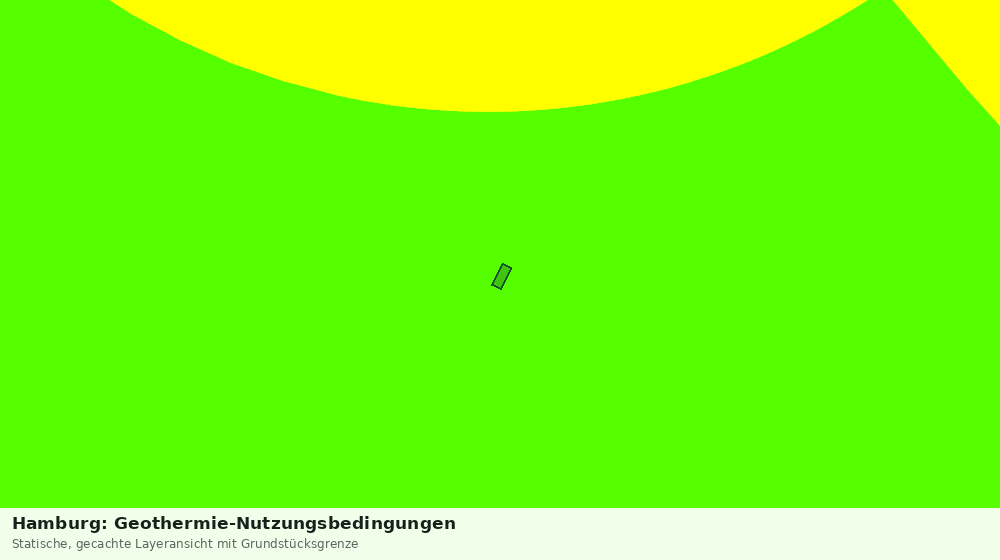 Statische Kartenansicht: Hamburg: Geothermie-Nutzungsbedingungen