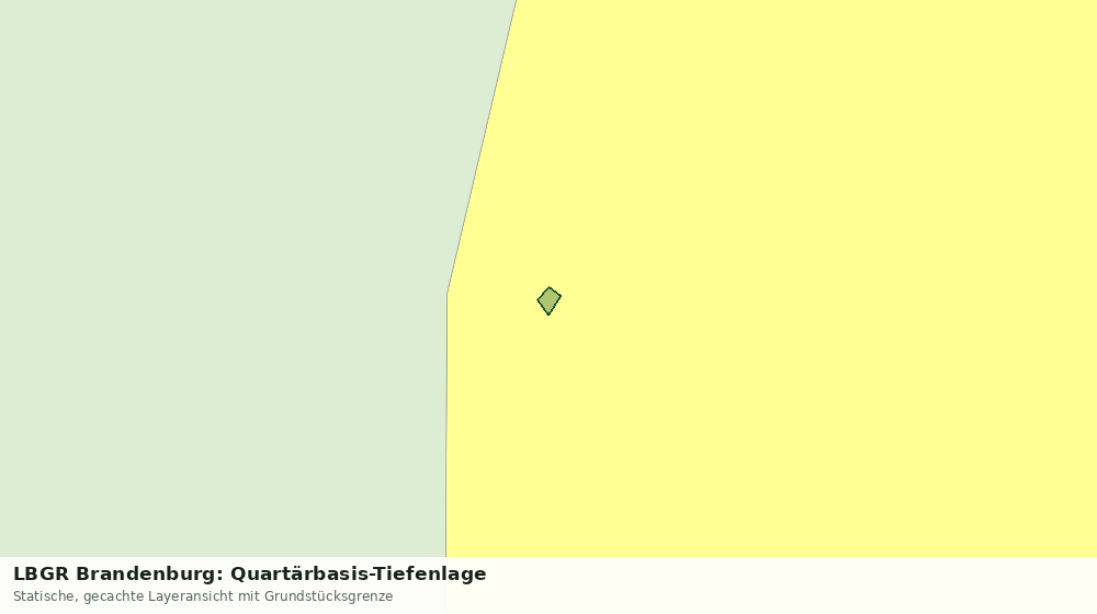 Statische Kartenansicht: LBGR Brandenburg: Quartärbasis-Tiefenlage