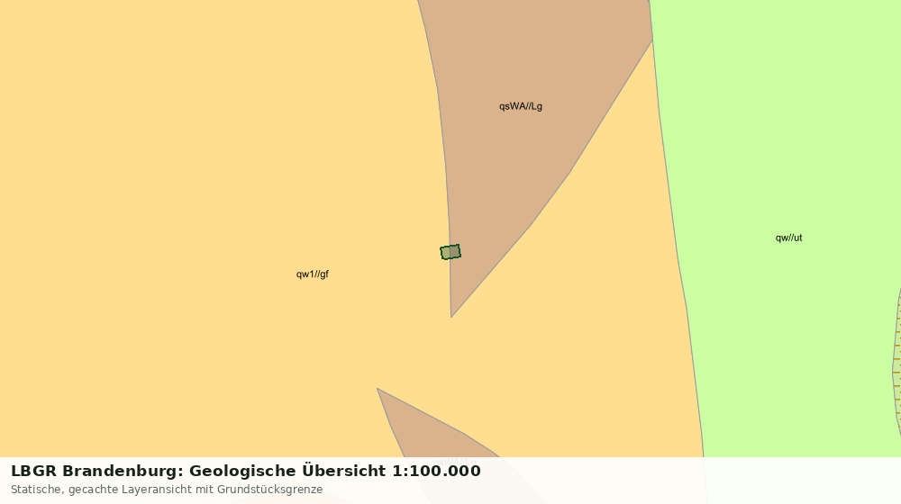 Statische Kartenansicht: LBGR Brandenburg: Geologische Übersicht 1:100.000