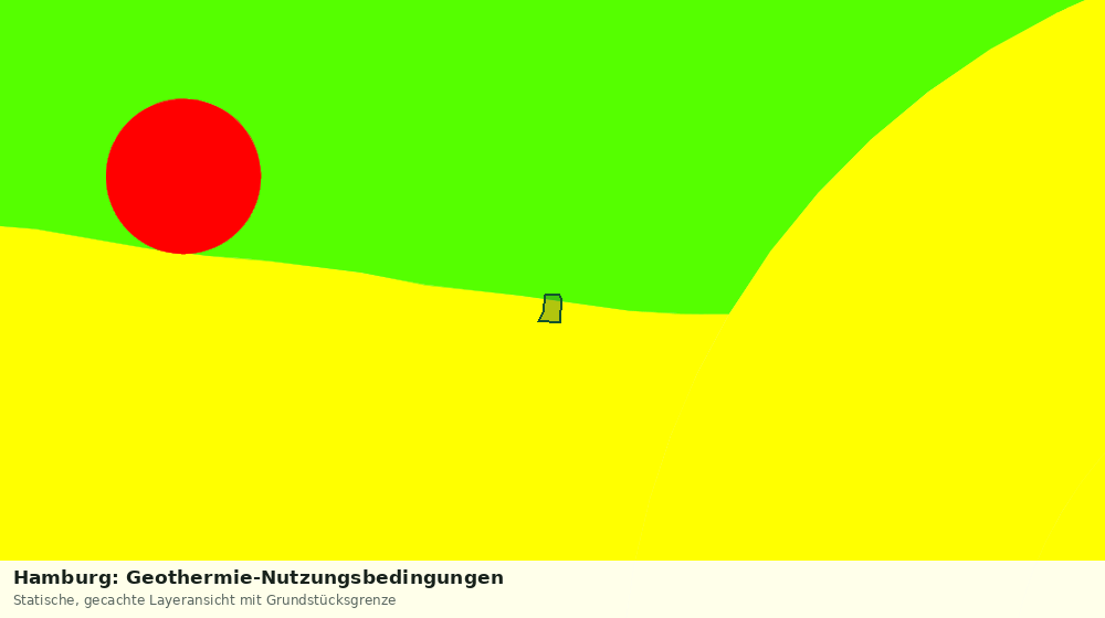 Statische Kartenansicht: Hamburg: Geothermie-Nutzungsbedingungen