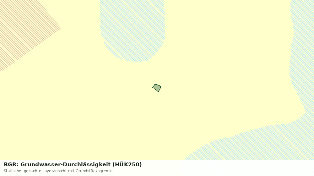 Statische Kartenansicht: BGR: Grundwasser-Durchlässigkeit (HÜK250)
