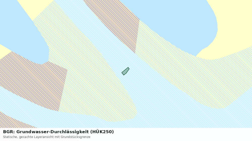Statische Kartenansicht: BGR: Grundwasser-Durchlässigkeit (HÜK250)