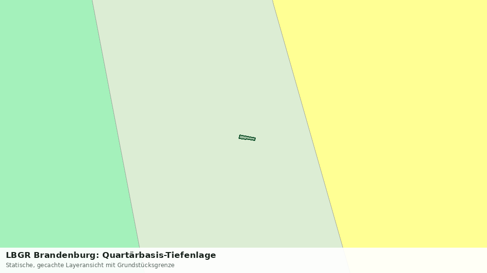 Statische Kartenansicht: LBGR Brandenburg: Quartärbasis-Tiefenlage