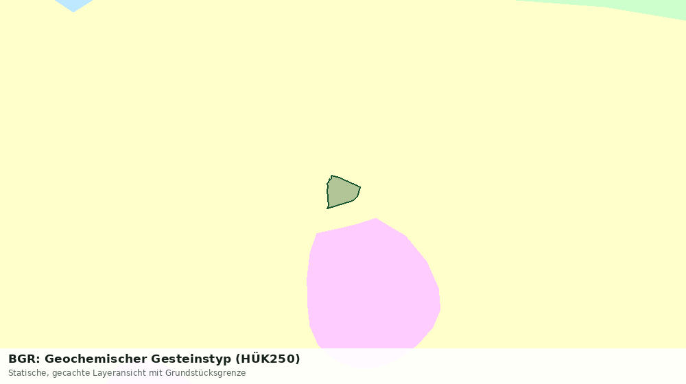 Statische Kartenansicht: BGR: Geochemischer Gesteinstyp (HÜK250)
