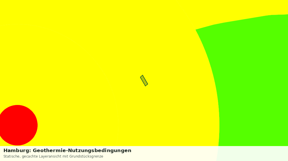 Statische Kartenansicht: Hamburg: Geothermie-Nutzungsbedingungen
