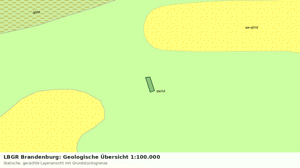 Statische Kartenansicht: LBGR Brandenburg: Geologische Übersicht 1:100.000