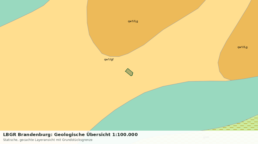 Statische Kartenansicht: LBGR Brandenburg: Geologische Übersicht 1:100.000