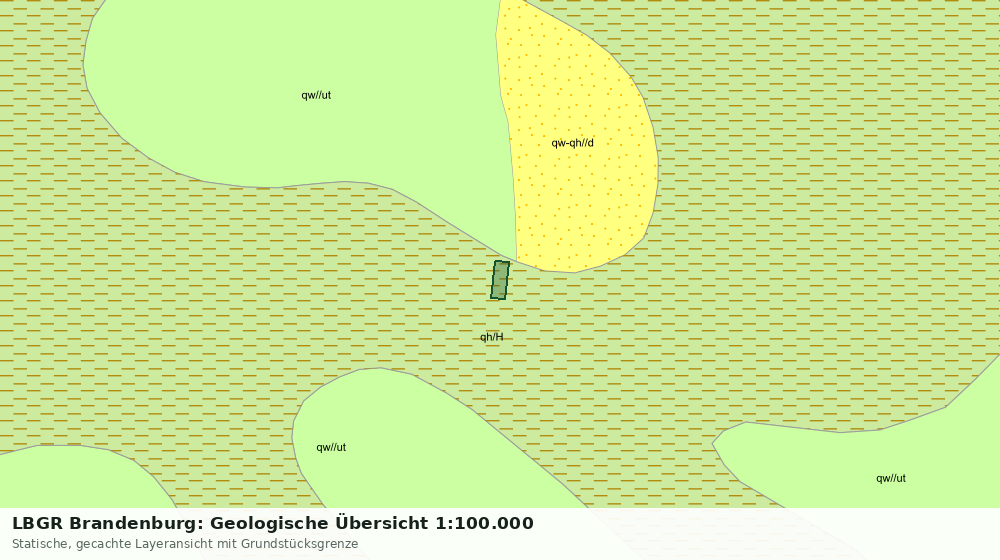 Statische Kartenansicht: LBGR Brandenburg: Geologische Übersicht 1:100.000