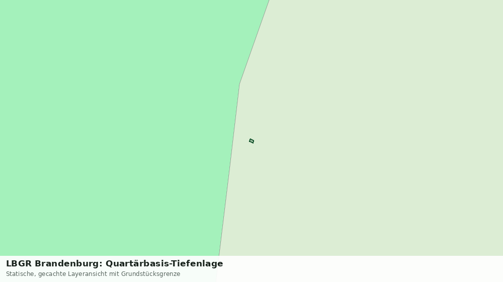 Statische Kartenansicht: LBGR Brandenburg: Quartärbasis-Tiefenlage