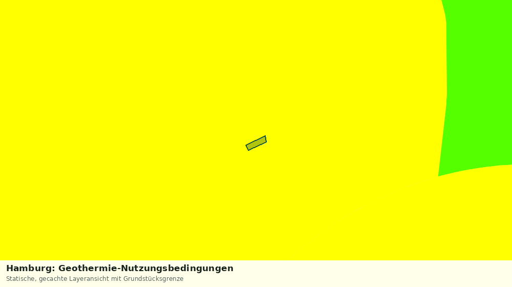 Statische Kartenansicht: Hamburg: Geothermie-Nutzungsbedingungen