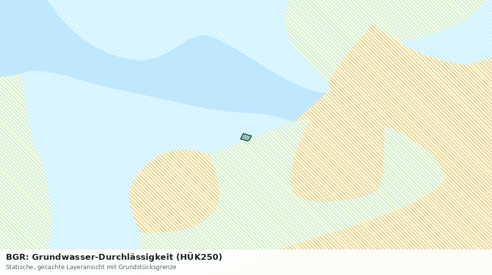 Statische Kartenansicht: BGR: Grundwasser-Durchlässigkeit (HÜK250)