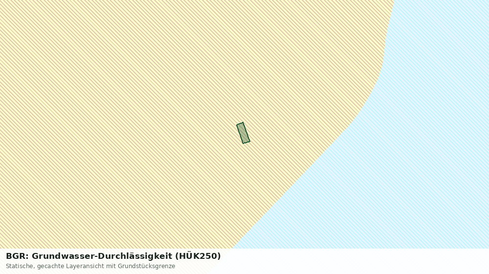 Statische Kartenansicht: BGR: Grundwasser-Durchlässigkeit (HÜK250)
