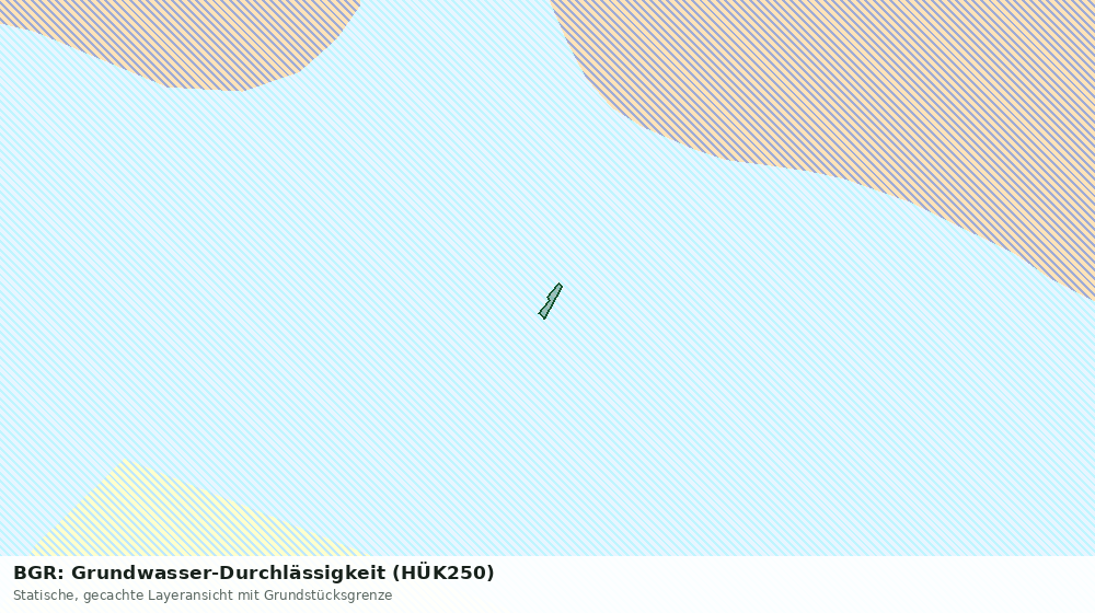 Statische Kartenansicht: BGR: Grundwasser-Durchlässigkeit (HÜK250)