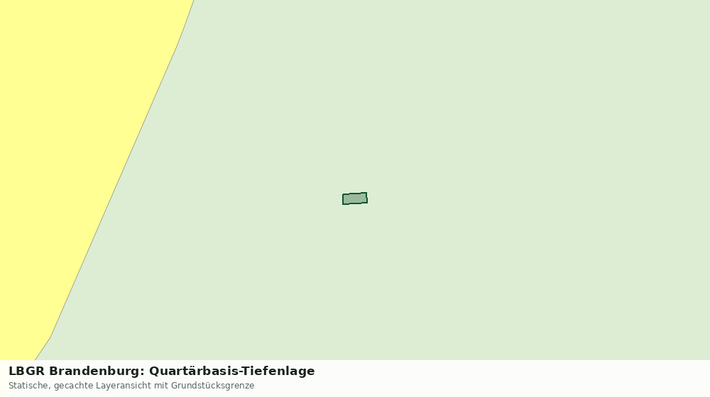 Statische Kartenansicht: LBGR Brandenburg: Quartärbasis-Tiefenlage