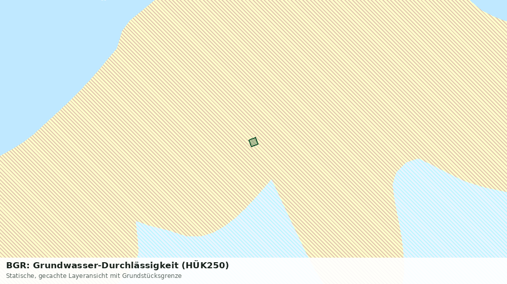 Statische Kartenansicht: BGR: Grundwasser-Durchlässigkeit (HÜK250)