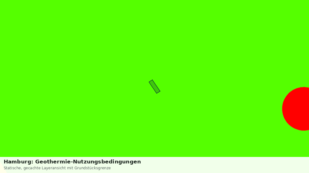 Statische Kartenansicht: Hamburg: Geothermie-Nutzungsbedingungen