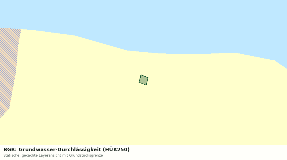 Statische Kartenansicht: BGR: Grundwasser-Durchlässigkeit (HÜK250)