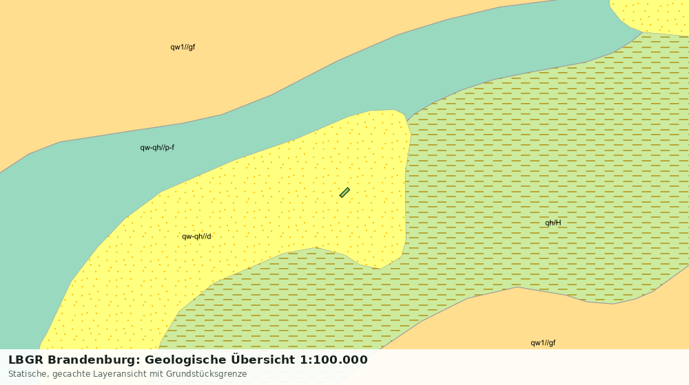 Statische Kartenansicht: LBGR Brandenburg: Geologische Übersicht 1:100.000